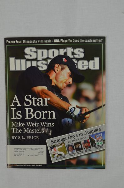 Mike Weir Autographed Sports Illustrated