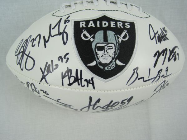 Oakland Raiders 2013 Team Signed Football