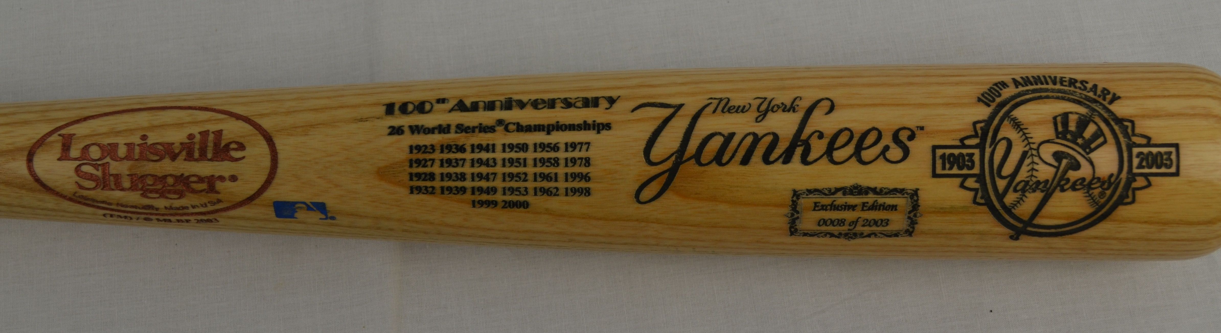 2003 American League￼ Champions (NYY)Baseball. 100Th Anniversary