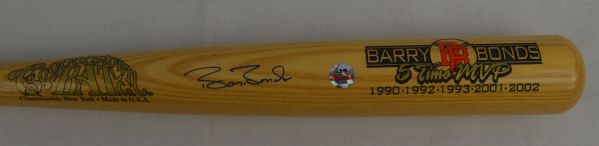 Barry Bonds Autographed Bat