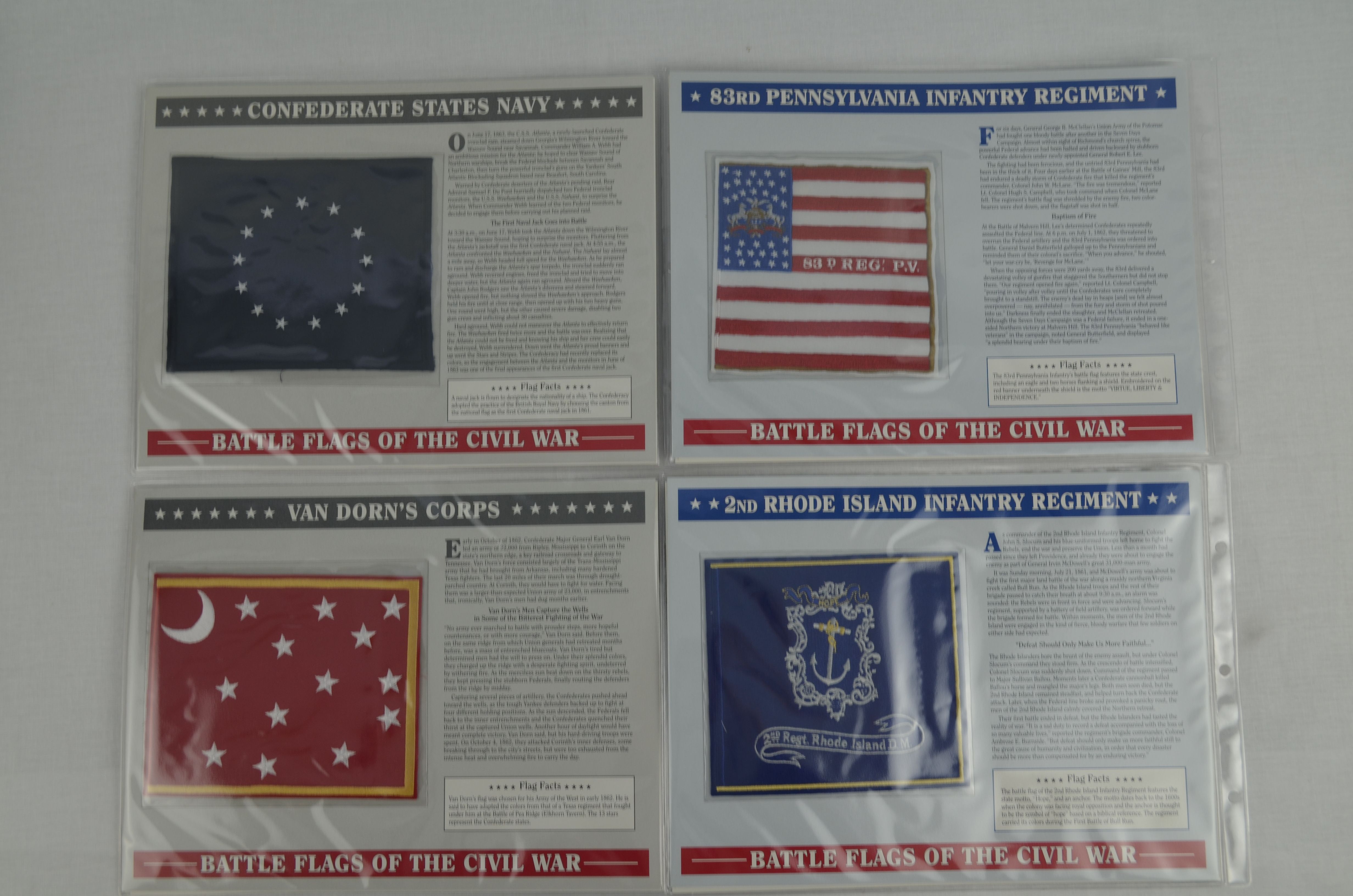 Lot Detail - Battle Flags of The Civil War Willabee & Ward Patch Collection