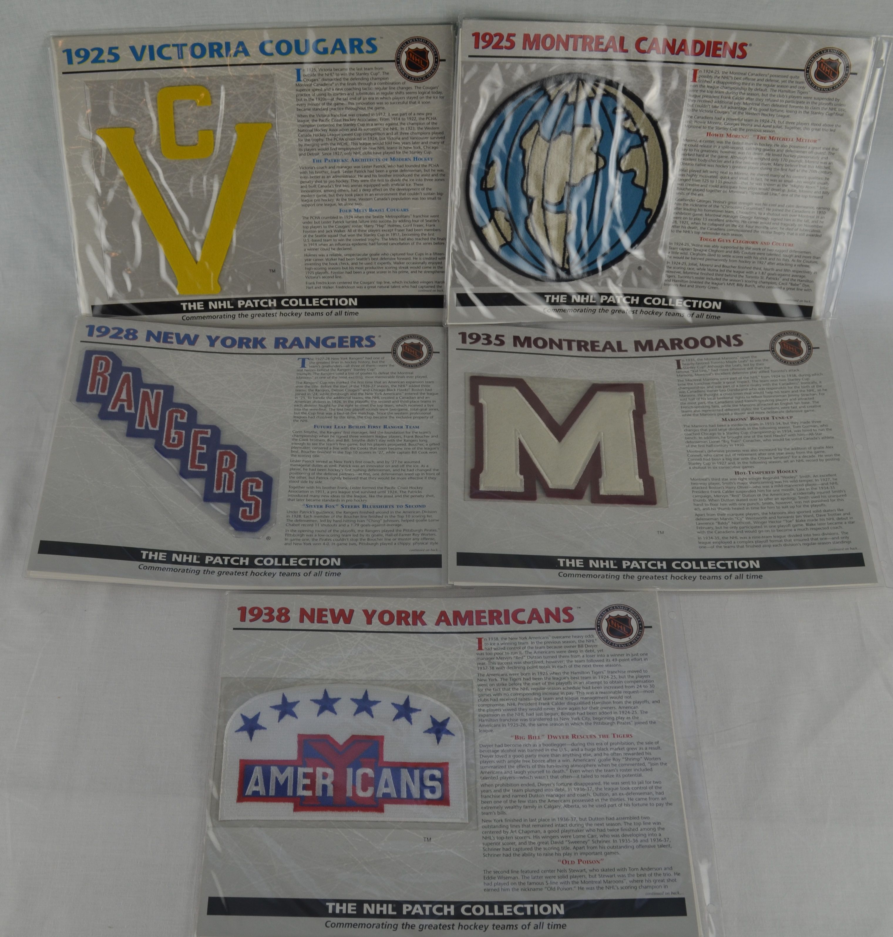 nhl patch collection