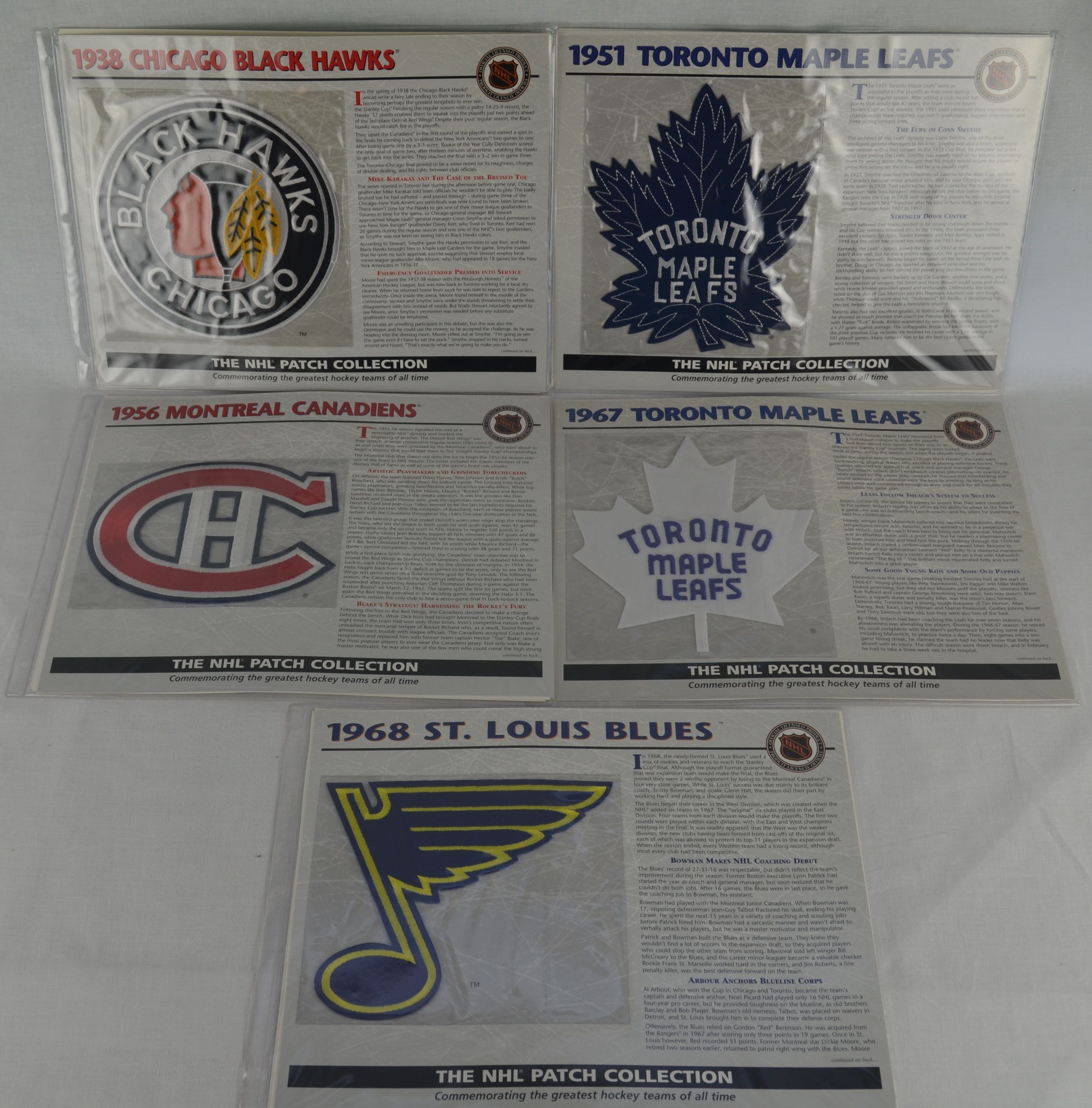 Lot Detail - NHL Last 100 Years Willabee & Ward Patch Collection