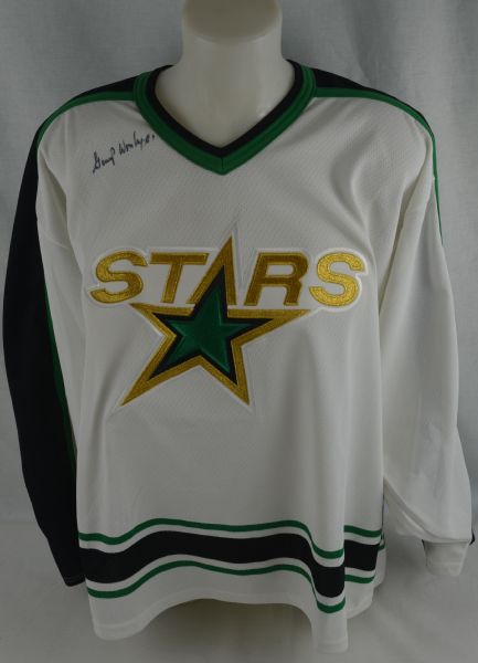 Gump Worsley Autographed Minnesota North Stars Jersey