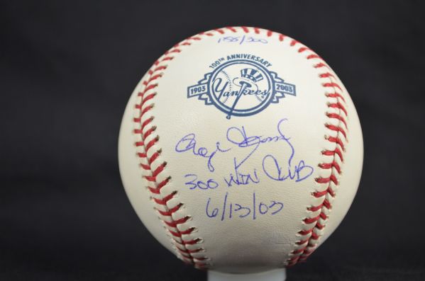 Roger Clemens Autographed Inscribed 300 Win LE Baseball