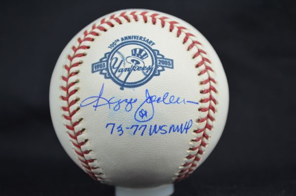 Reggie Jackson Autographed Inscribed Baseball