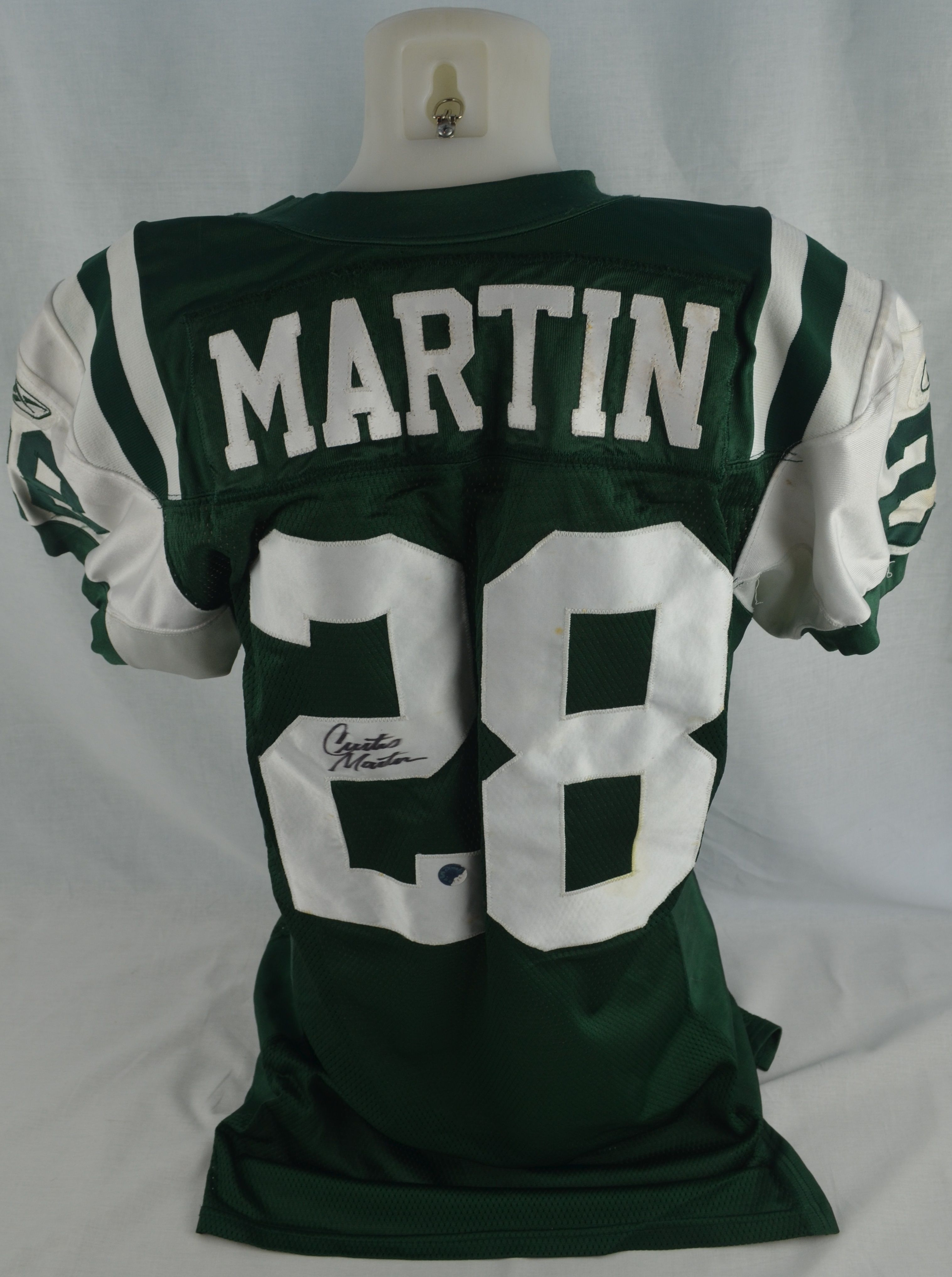 Curtis Martin Autographed Signed New York Jets Throwback White