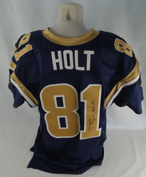 Torry Holt 2005 St Louis Rams Autographed Game Ready Jersey