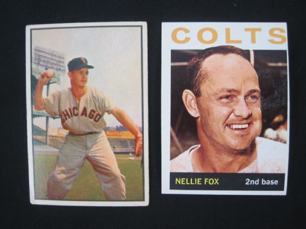 Nellie Fox 1953 Bowman & 1964 Topps Baseball Cards 