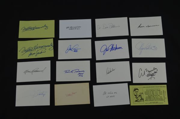 Collection of 16 Cut Signatures 