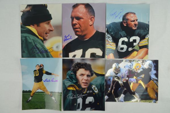 Green Bay Packers Lot of 6 Autographed Photos