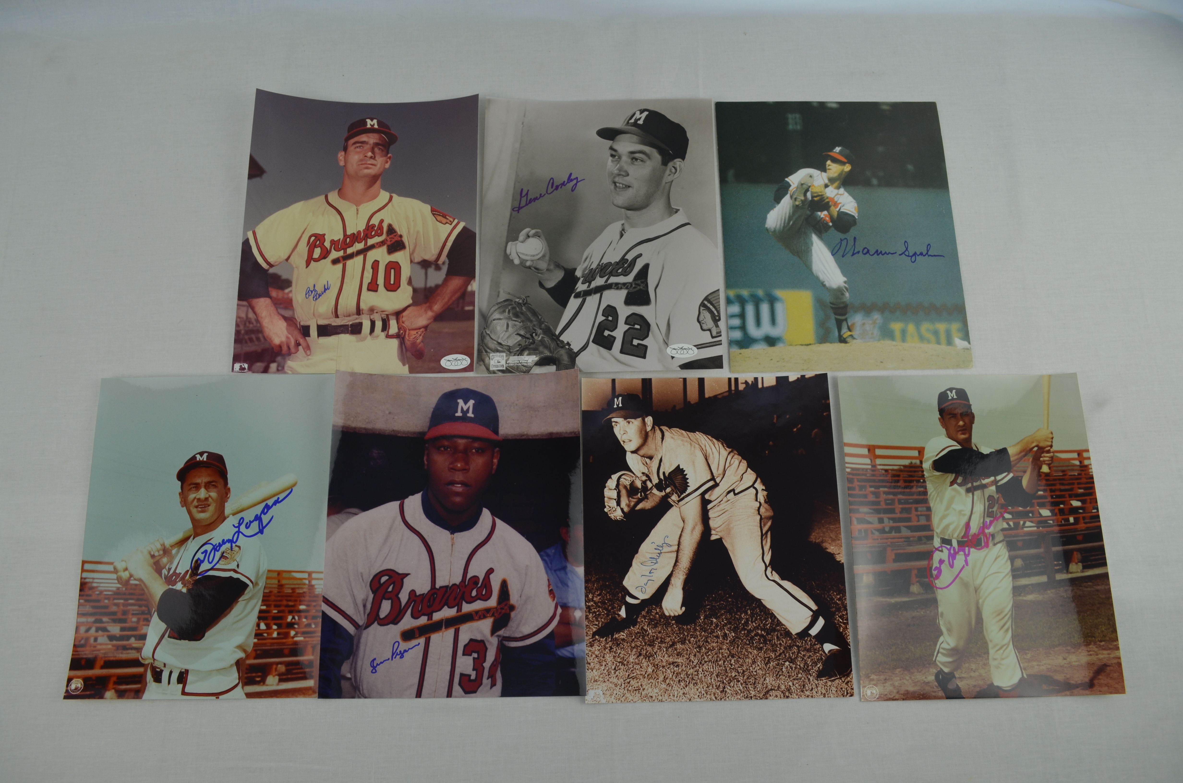 Warren Spahn Autographed 8x10 Baseball Photo (JSA)