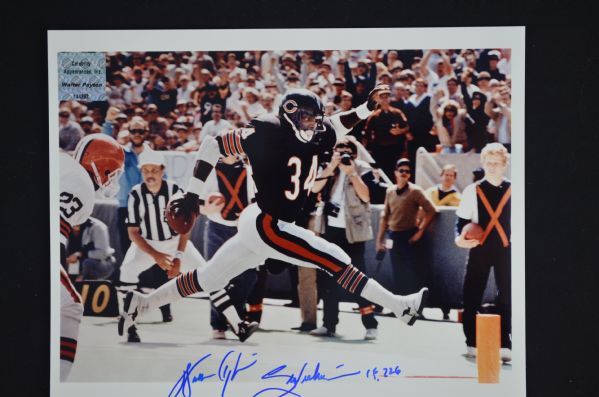 Walter Payton Autographed & Inscribed 8x10 Photo