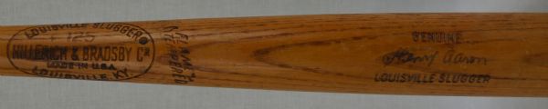 Hank Aaron Vintage Louisville Slugger Signature Model Bat