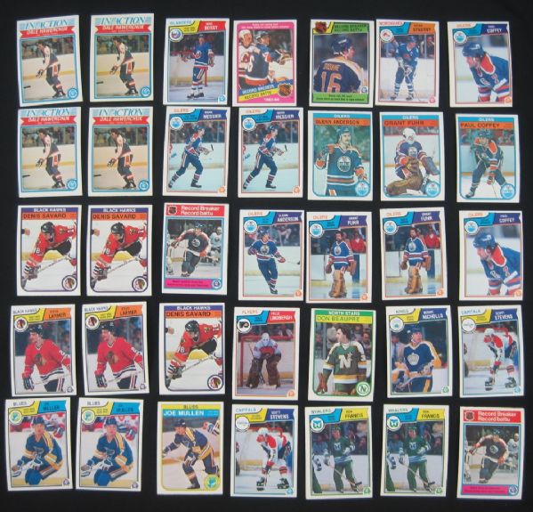 Vintage NHL Lot of 35 O-Pee-Chee 1982-83 Hockey Cards