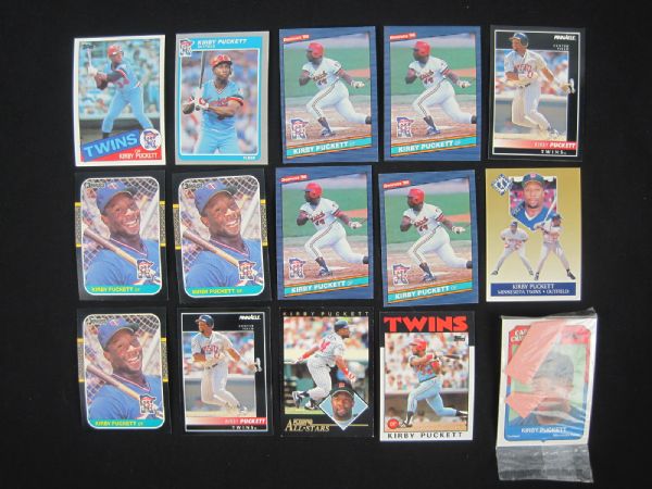 Kirby Puckett Collection of 15 Cards w/Rookies