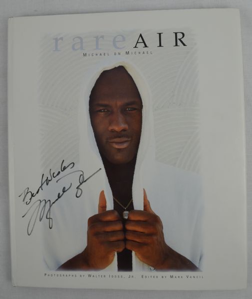 Michael Jordan Signed Copy of the Book "Rare Air" 