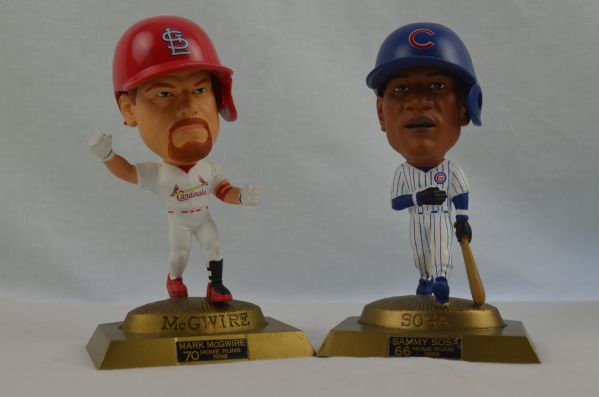 Mark McGwire & Sammy Sosa 1998 Lot of 2 Headliners Figurines w/Original Box