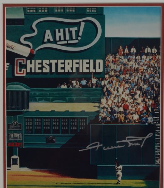 Willie Mays Autographed & Framed "The Catch" Print