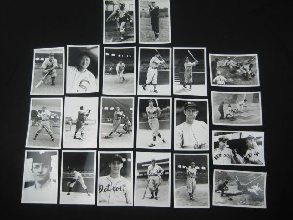 Collection of 23 Vintage Baseball George Burke/Brace Photos