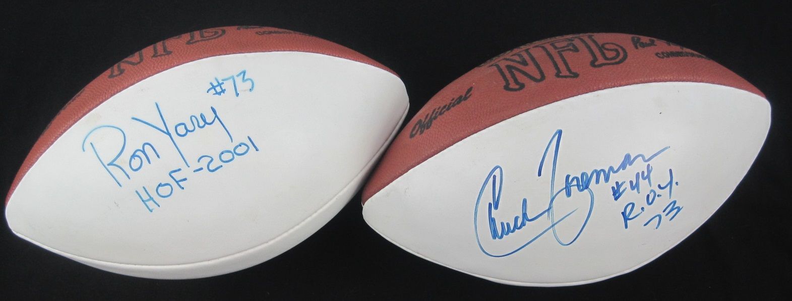 chuck foreman autographed football