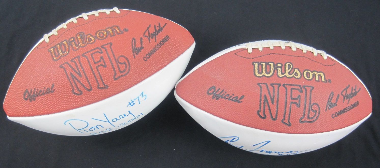 Lot Detail - Chuck Foreman & Ron Yary Minnesota Vikings Lot of 2