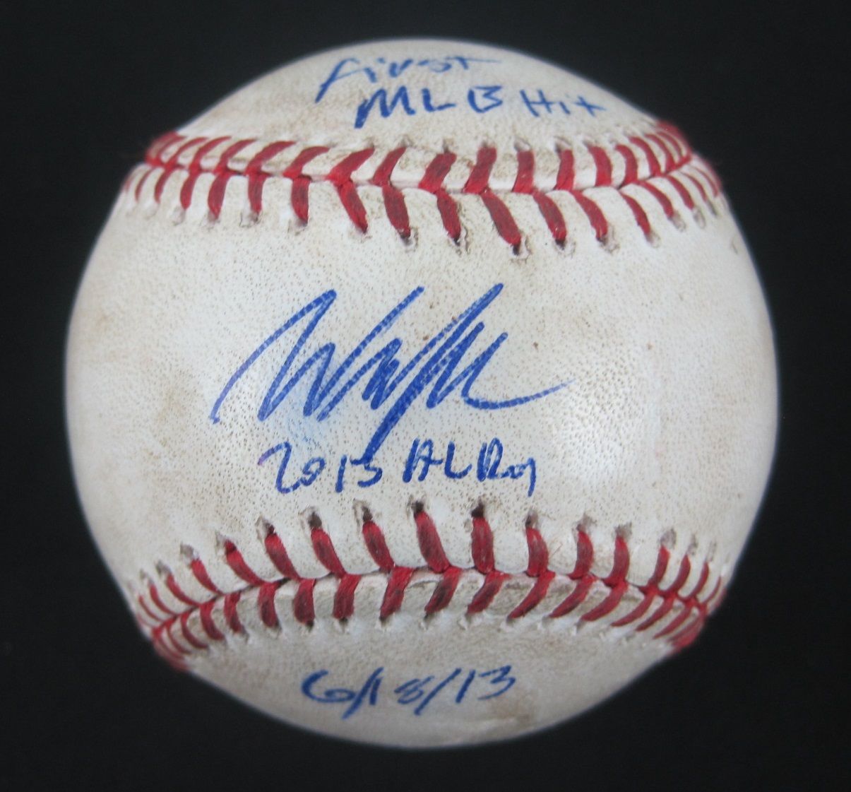 Lot Detail - Will Myers Game Used & Autographed 1st Major League Hit ...