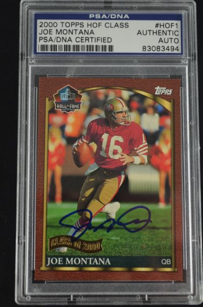 Joe Montana Autographed Card 