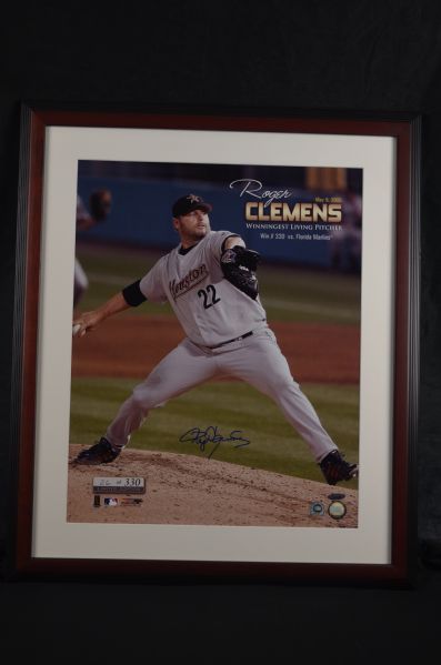 Roger Clemens Autographed Framed Display