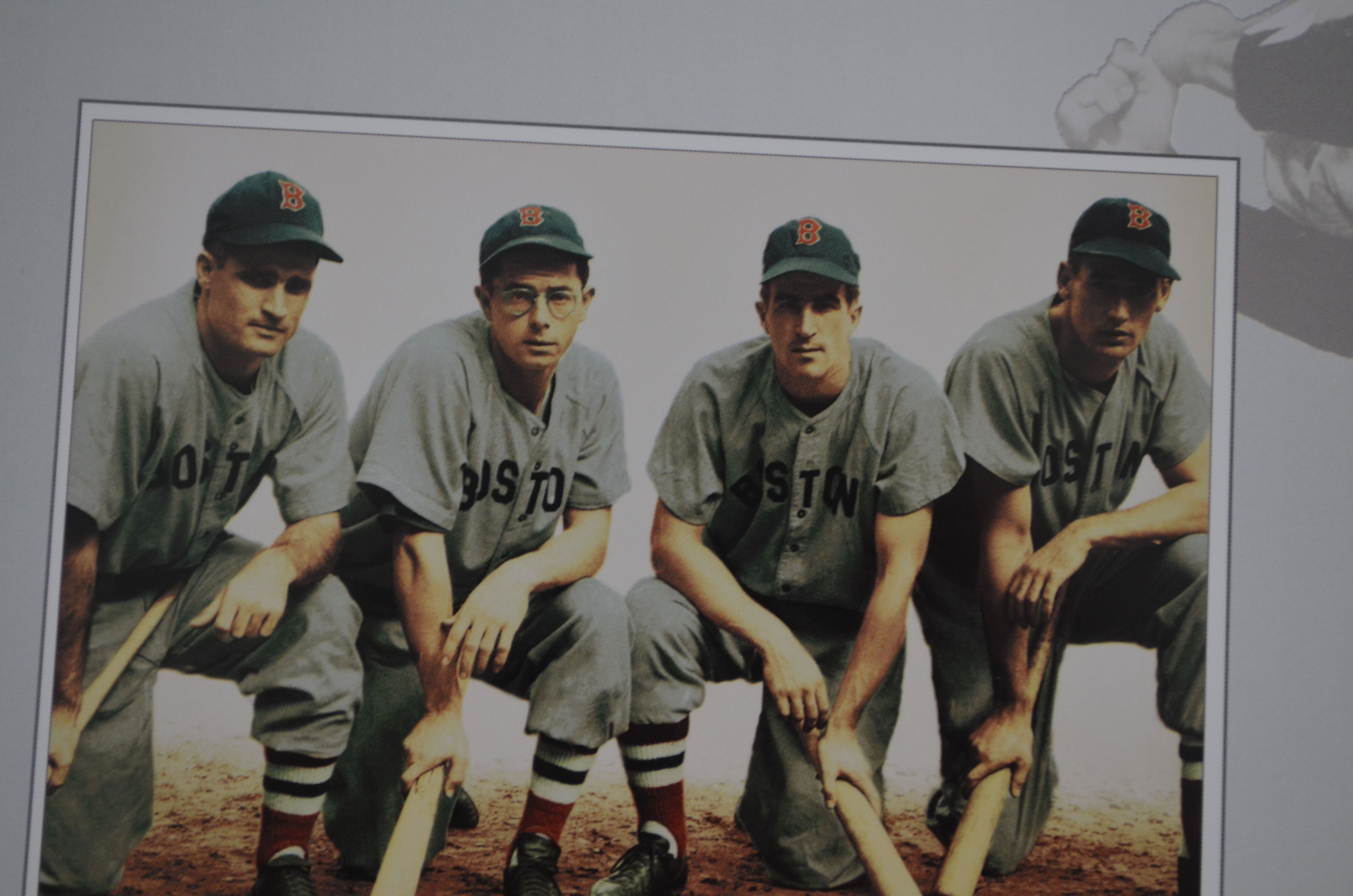 AUTOGRAPHED DOM DIMAGGIO, BOBBY DOERR and JOHNNY PESKY 8X10 Boston