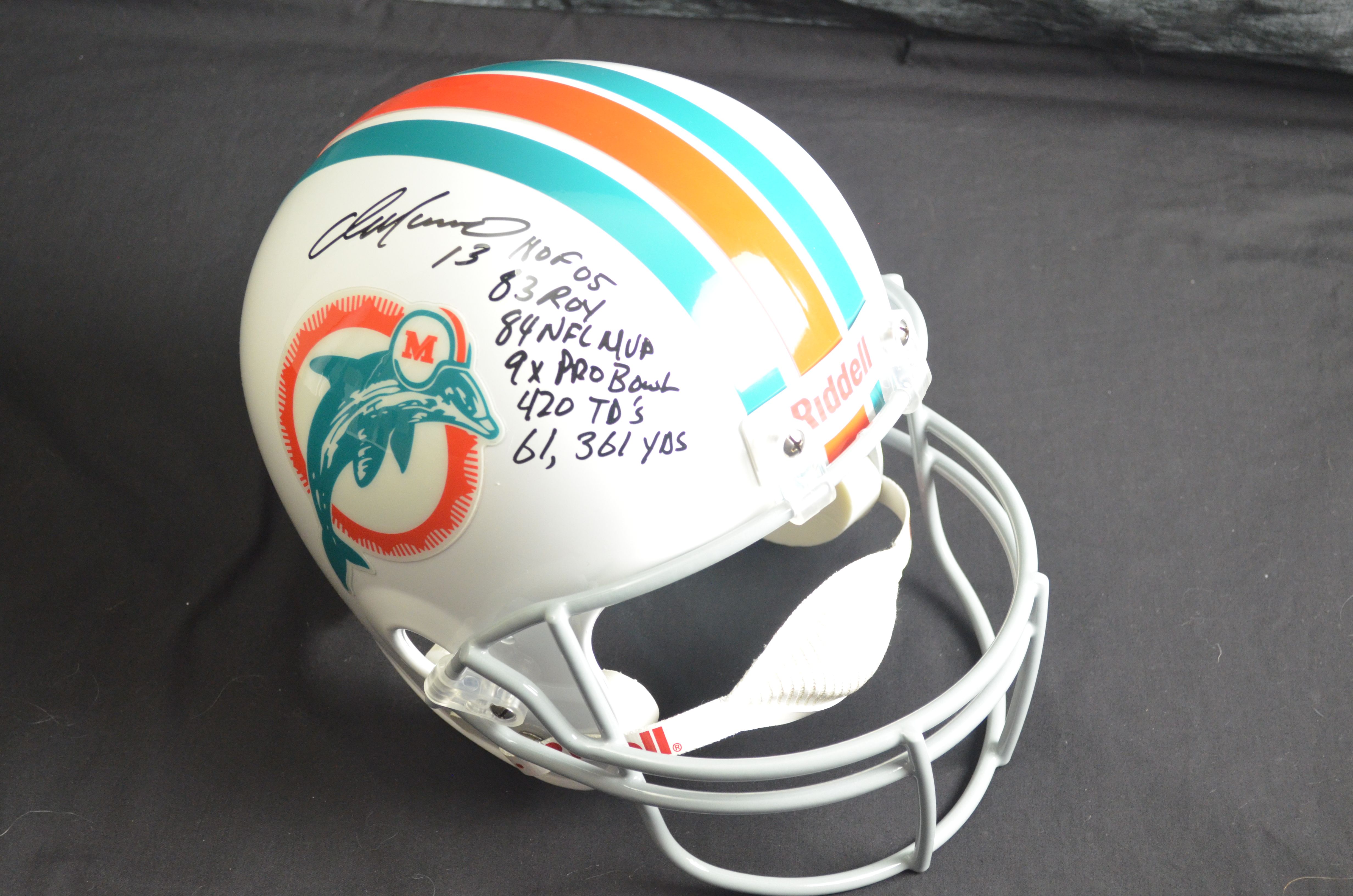 Lot - Dan Marino #13 Miami Dolphins Autographed Full Size Helmet!