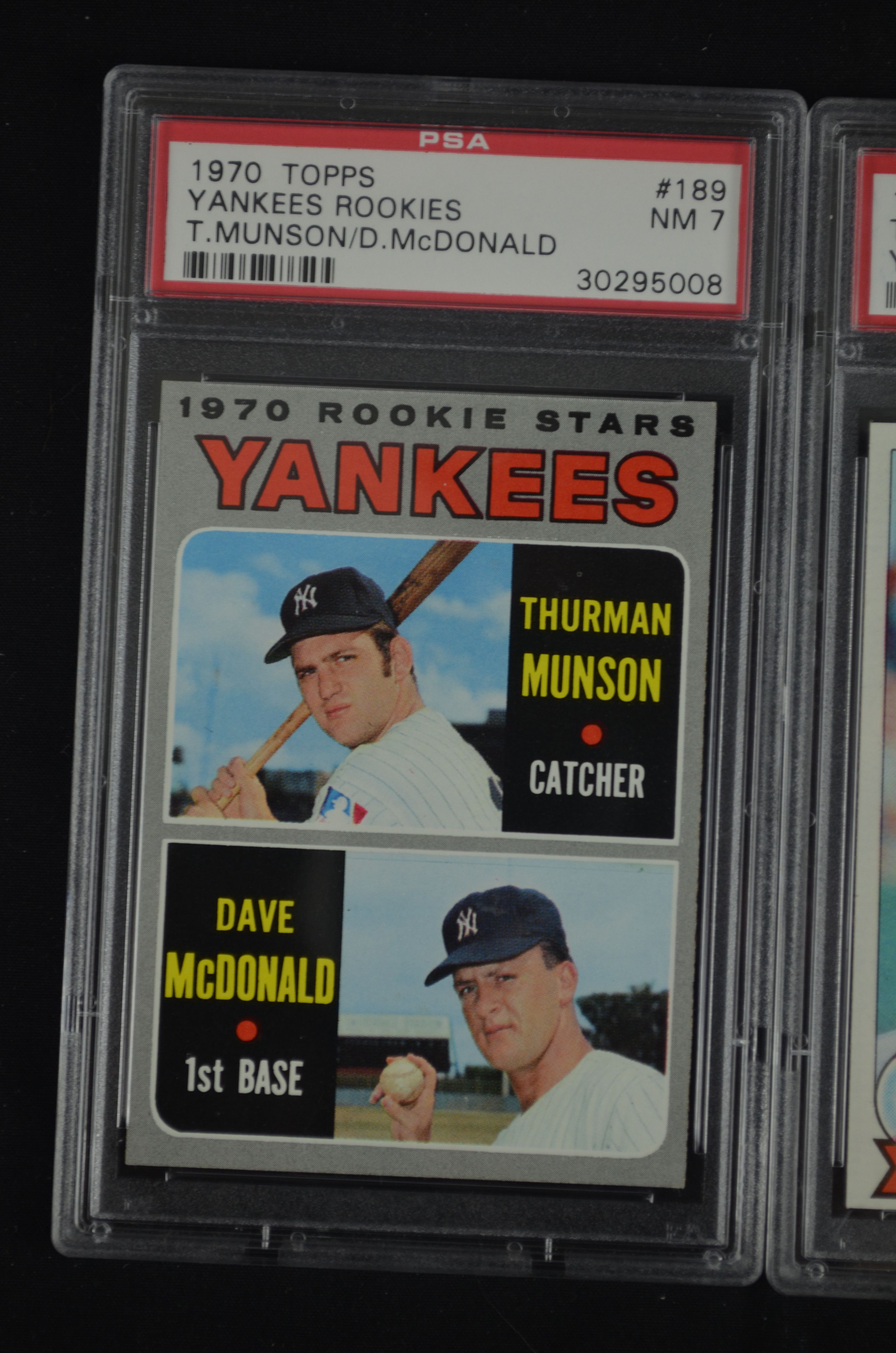 Lot Detail - Thurman Munson Lot of 3 Graded Baseball Cards