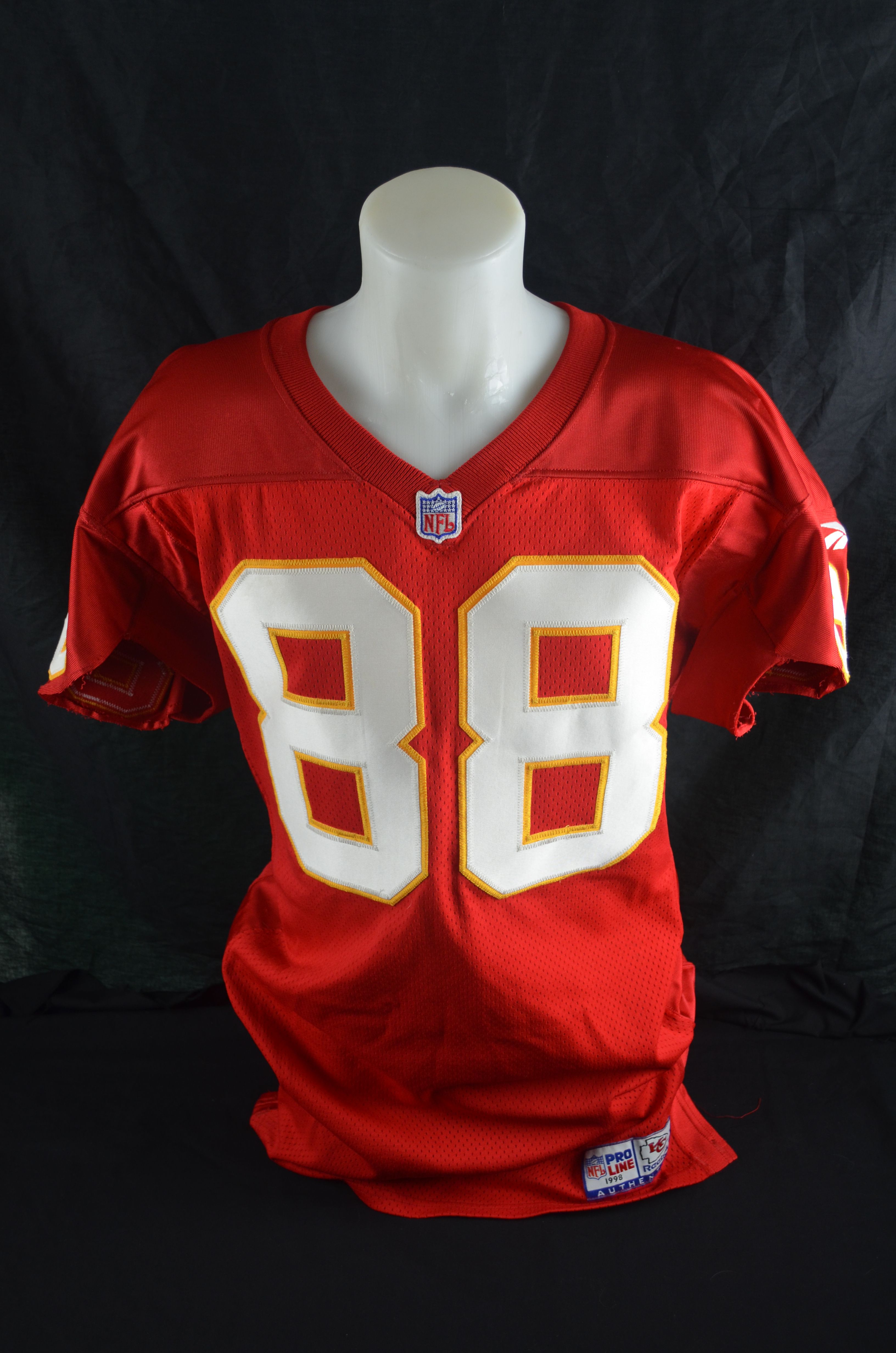 Lot Detail - 1998 Tony Gonzalez Game Worn Kansas City Chiefs Jersey