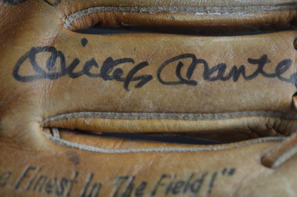 Mickey Mantle Autographed Baseball Glove