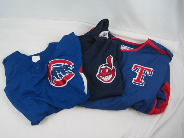 MLB Lot of 3 Practice Jerseys w/Medium Use