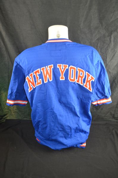 Patrick Ewing 1987 New York Knicks Warm Up Jersey w/Heavy Use