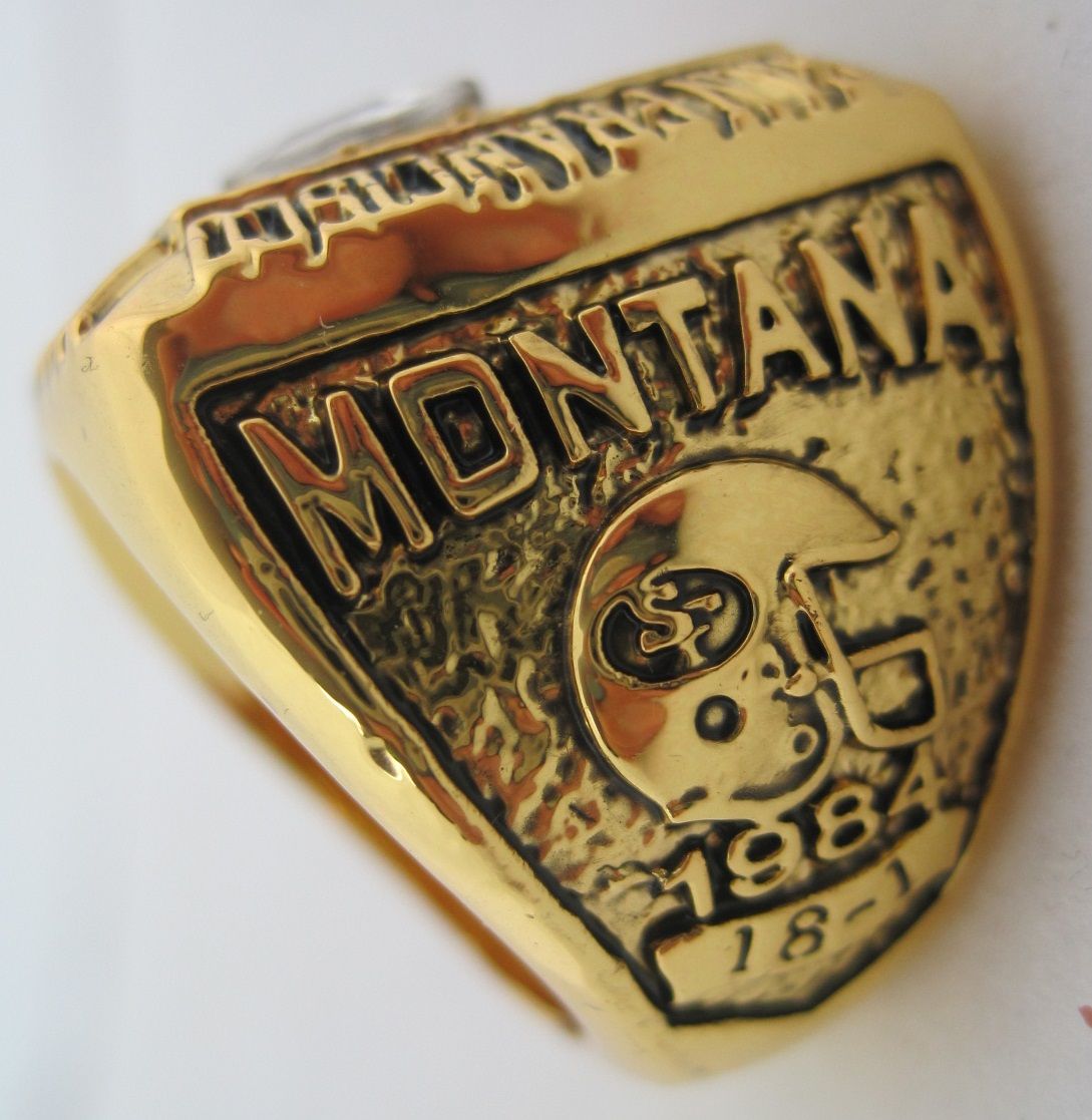 Joe Montana San Francisco 49ers High Quality Replica 1984 Super Bowl XIX Championship  Ring