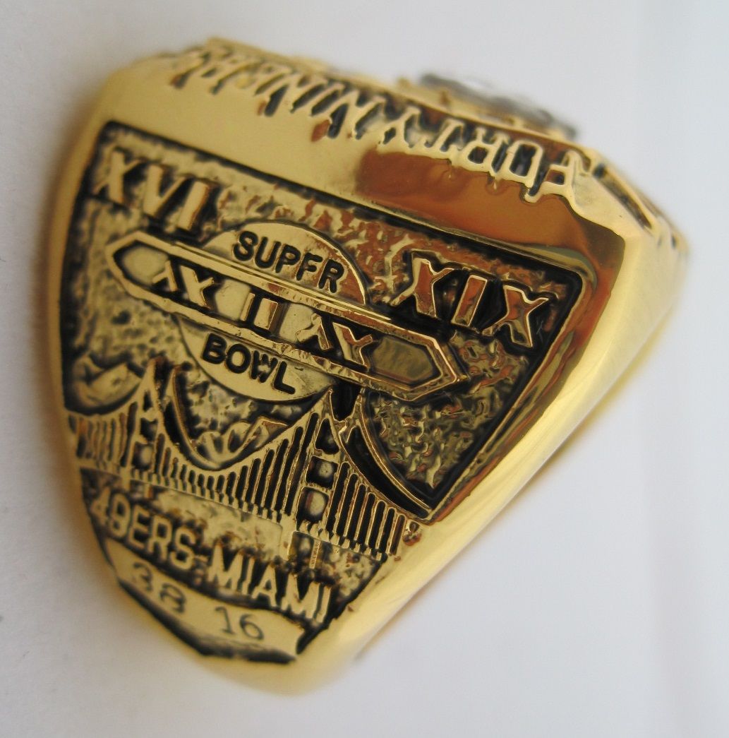 Joe Montana 49er's 1984 Replica Super Bowl XIX Championship Ring