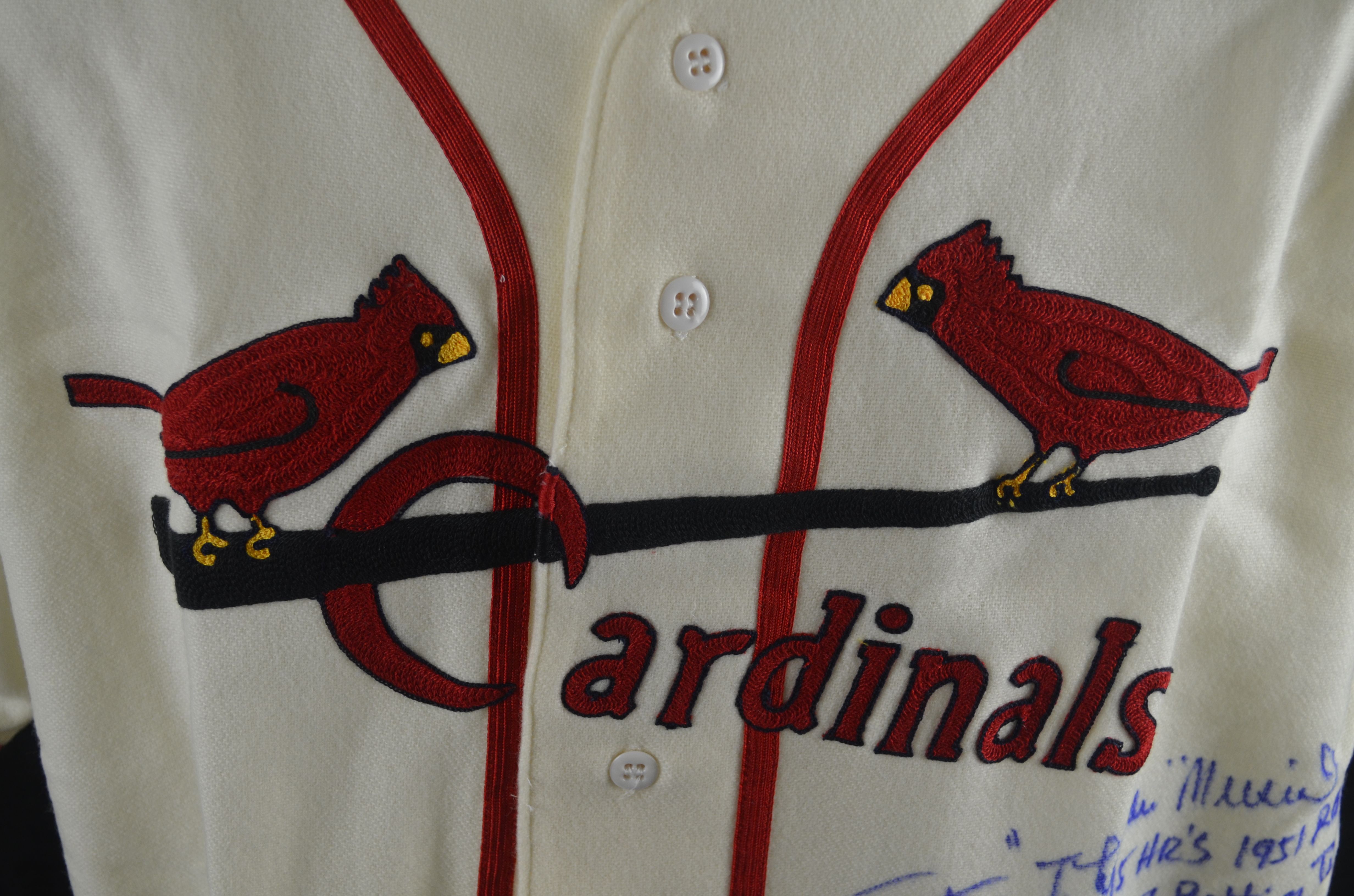 Lot Detail - STAN MUSIAL SIGNED AND INSCRIBED ST. LOUIS CARDINALS MITCHELL  & NESS HOME JERSEY