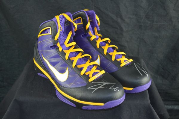 Pau Gasol Los Angeles Lakers Autographed Shoes