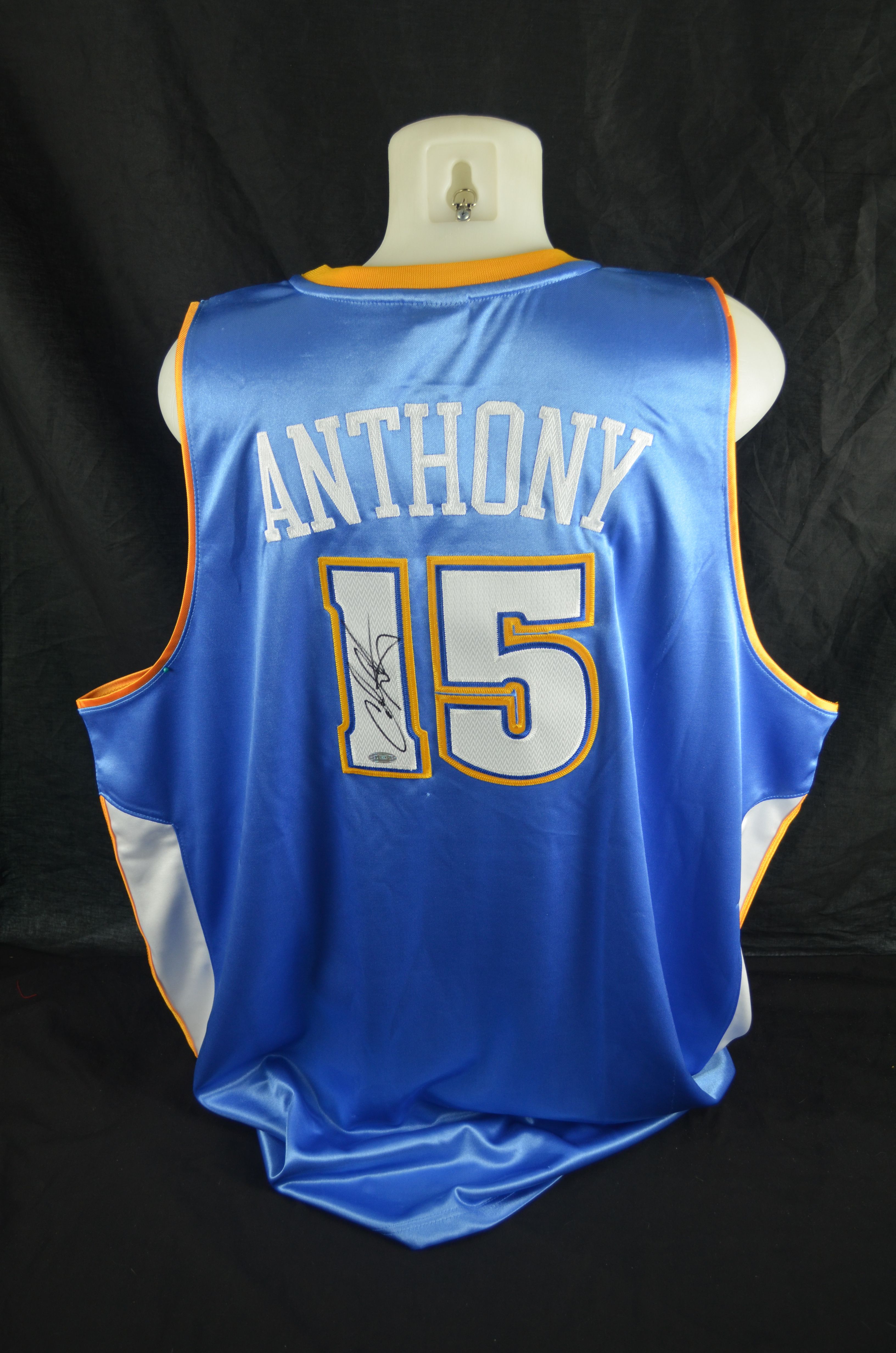 carmelo anthony autographed jersey