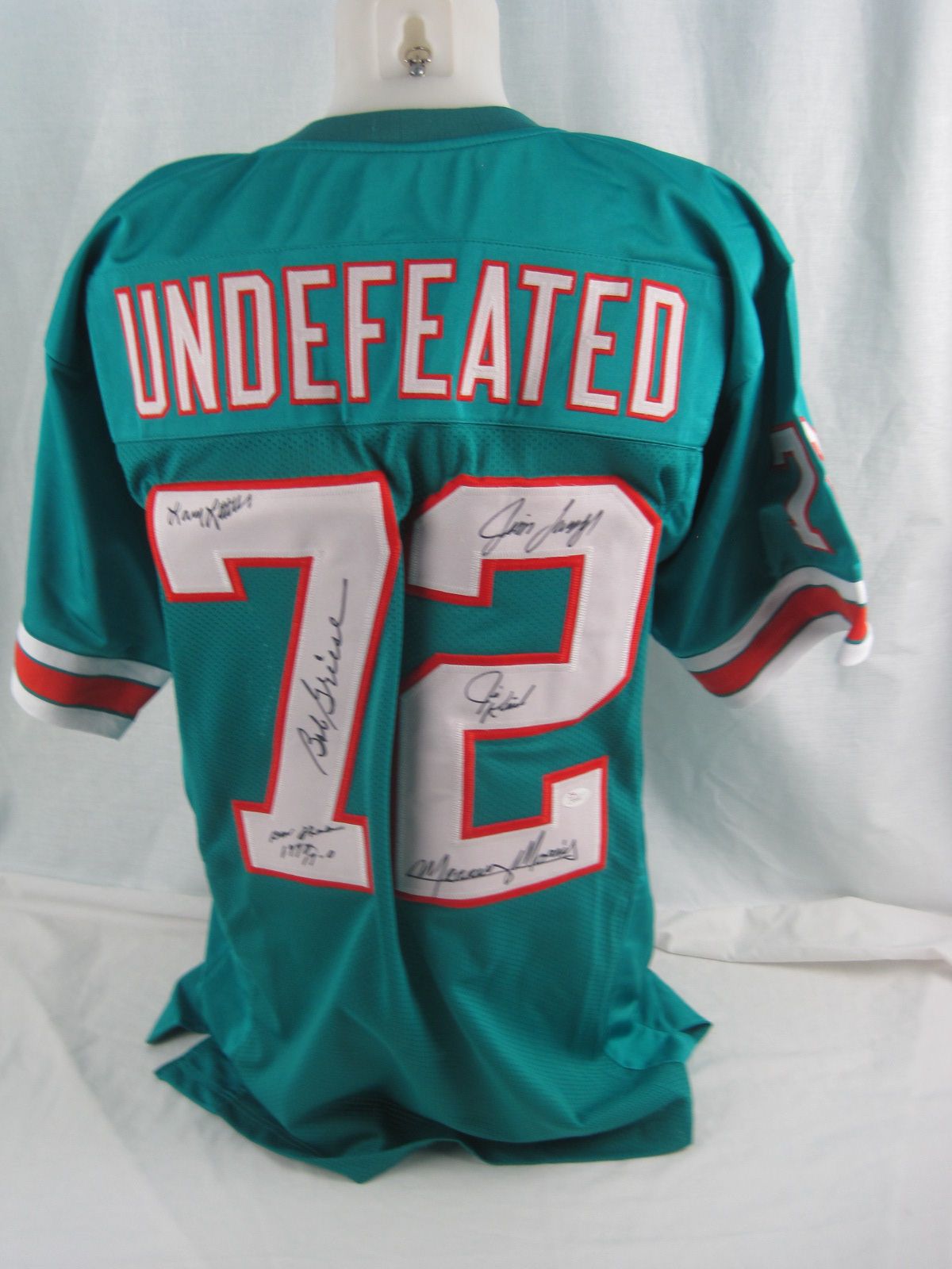 1972 Miami Dolphins Autographed 40th Anniversary Edition White Jersey