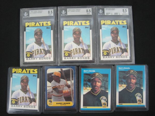 Barry Bonds Rookie Card Collection 