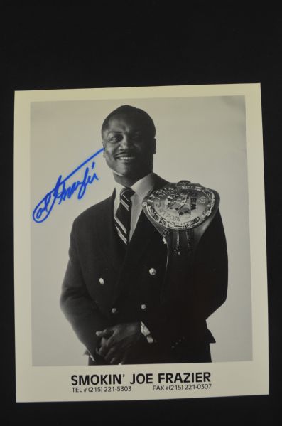 Joe Frazier & Angelo Dundee Lot of 2 Autographed 8x10 Photos