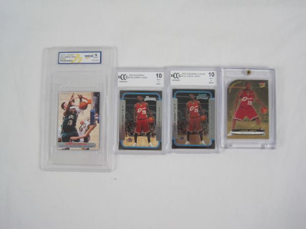 LeBron James Lot of 4 Rookie Cards