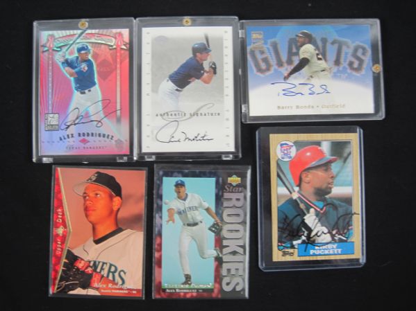 MLB Legends Lot of 6 Autographed & LE Cards