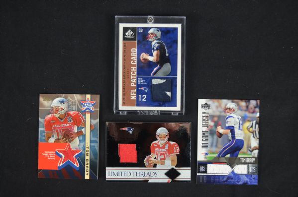 Tom Brady Collection of Game Used Jersey Cards