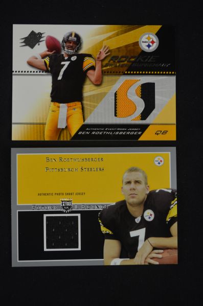 Ben Roethlisberger Collection of Game Used Jersey Cards