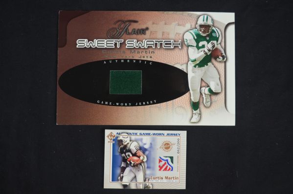 Curtis Martin Collection of Game Used JerseyCards