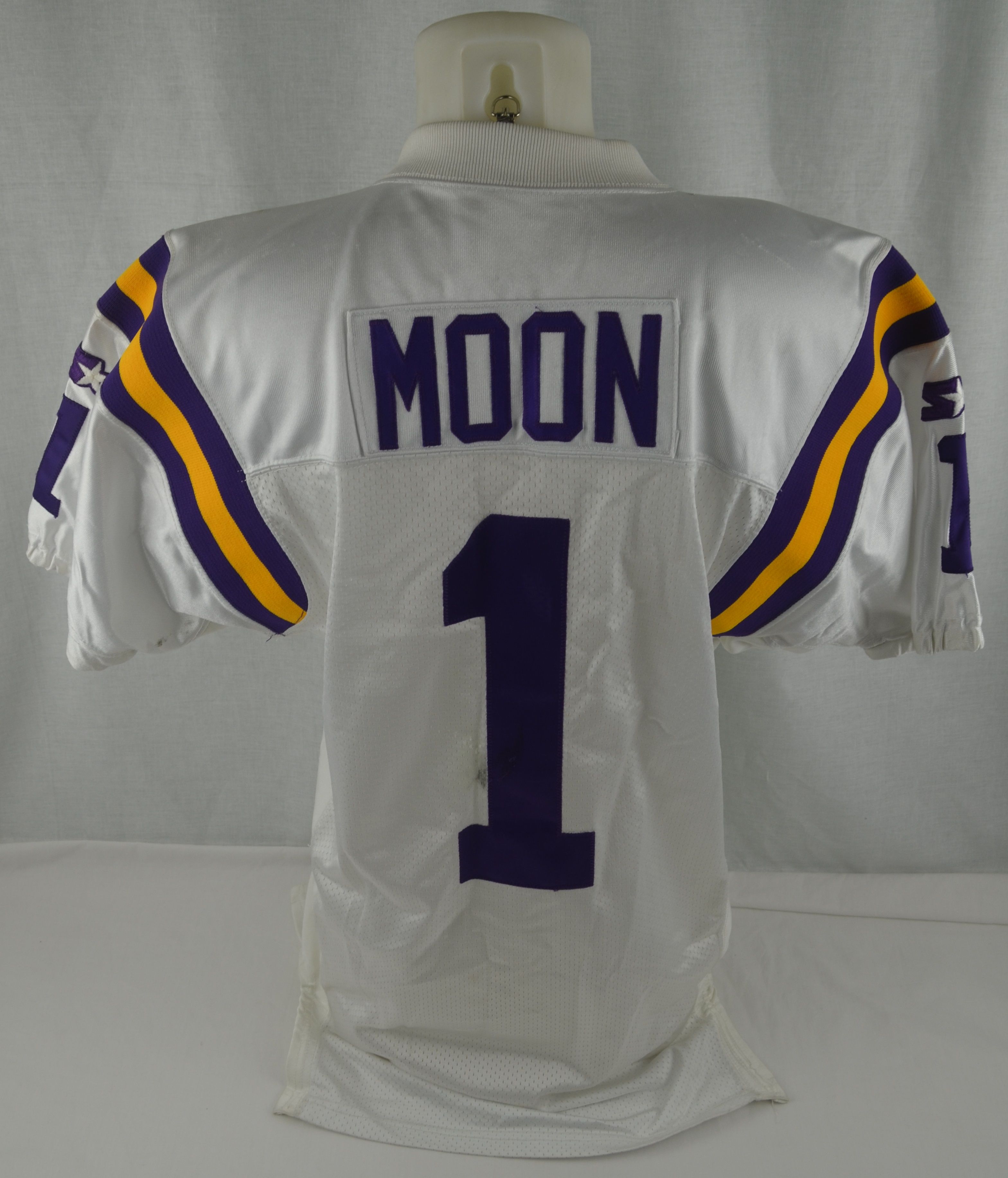 RARE VTG Warren Moon Jersey Minnesota Vikings 1995 35th Patch Russell  AUTHENTIC